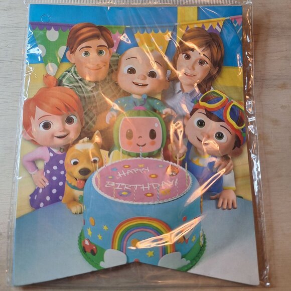 CoCo Melon Happy Birthday Party Supplies Set Balloons Cake Gift Bags Kids - Picture 9 of 10